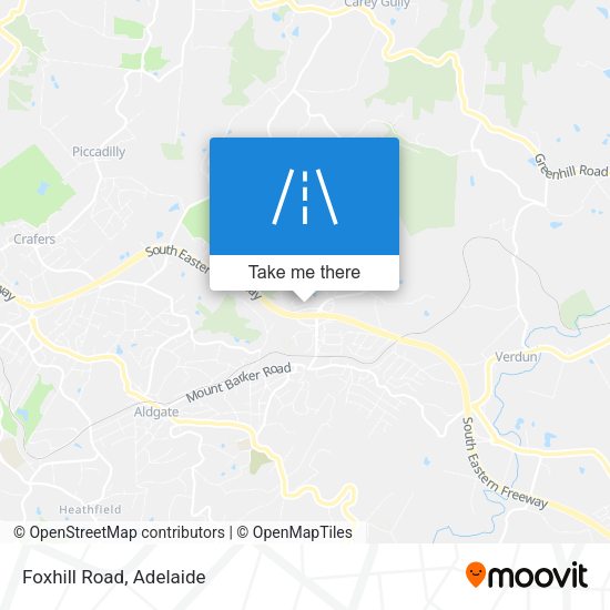 Foxhill Road map