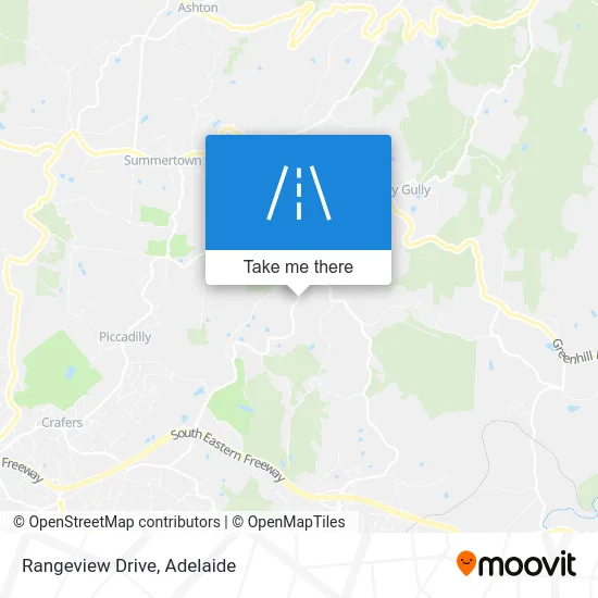 Mapa Rangeview Drive