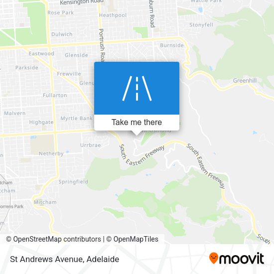 St Andrews Avenue map