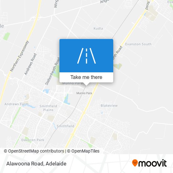 Mapa Alawoona Road