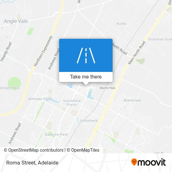 Mapa Roma Street