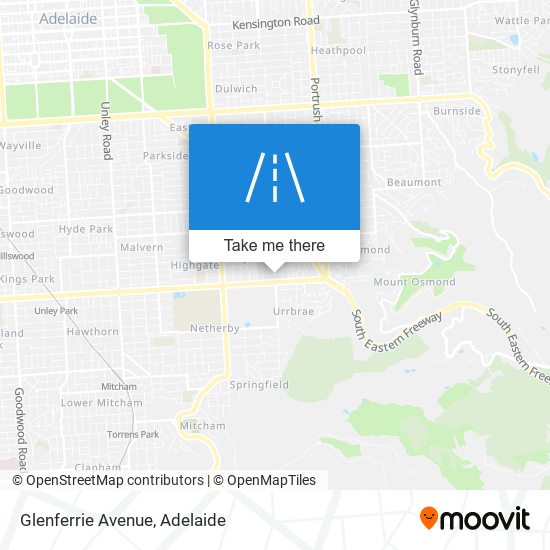 Glenferrie Avenue map