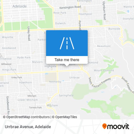 Urrbrae Avenue map