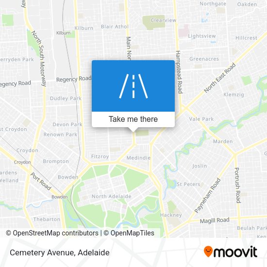 Cemetery Avenue map