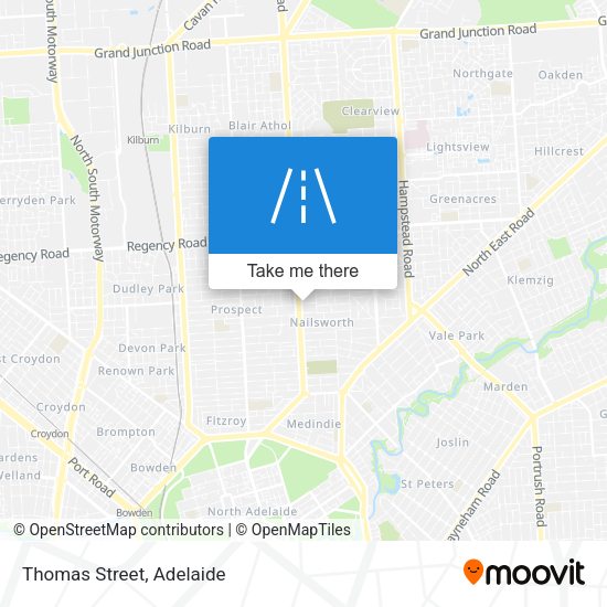 Thomas Street map