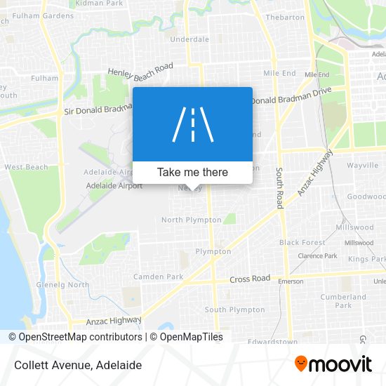 Collett Avenue map