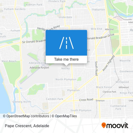 Pape Crescent map