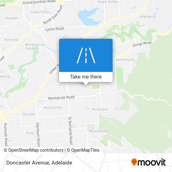 Doncaster Avenue map