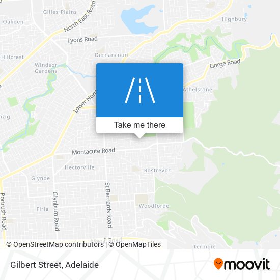 Gilbert Street map