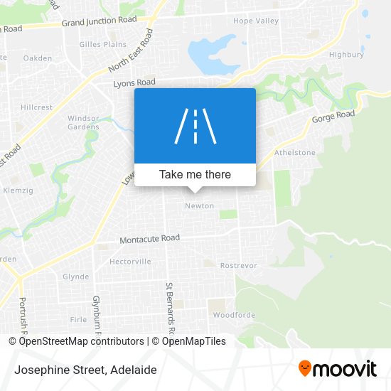 Josephine Street map
