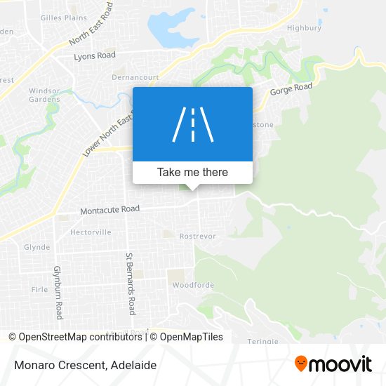 Monaro Crescent map