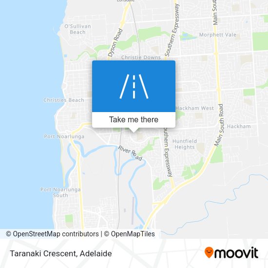 Taranaki Crescent map