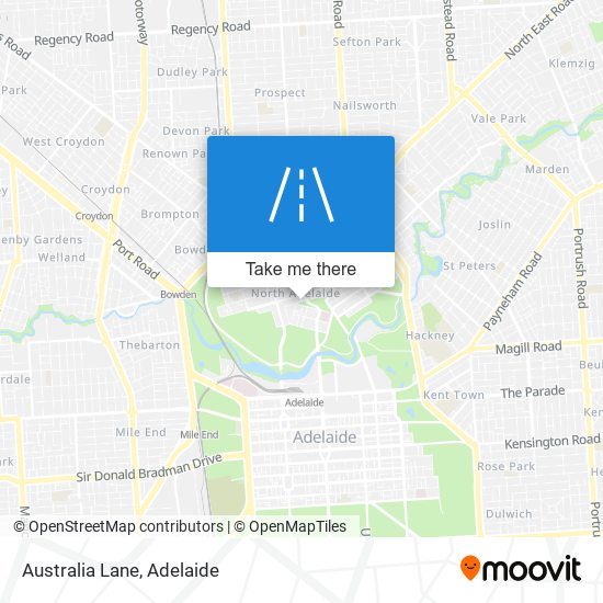 Australia Lane map
