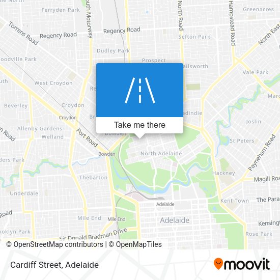 Cardiff Street map