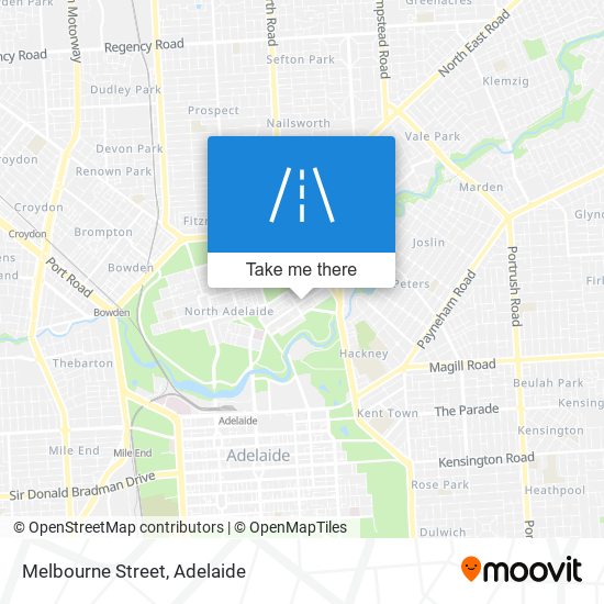 Melbourne Street map