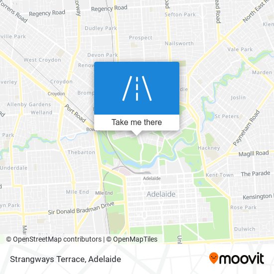 Strangways Terrace map