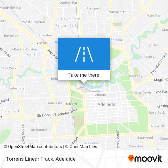 Torrens Linear Track map