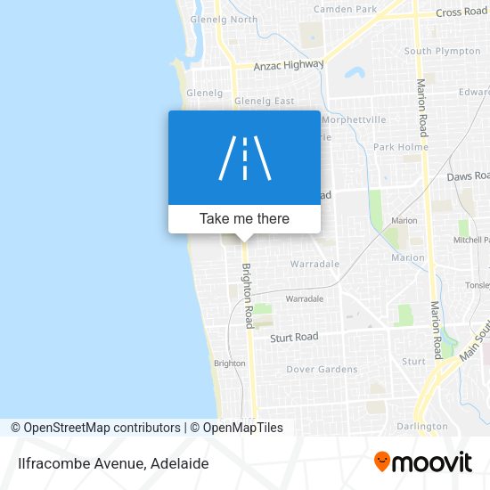 Ilfracombe Avenue map