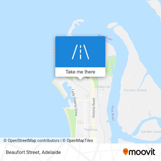 Beaufort Street map