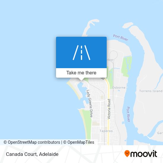 Canada Court map