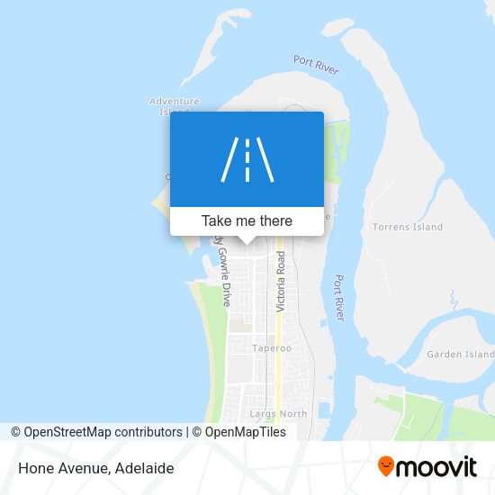 Hone Avenue map