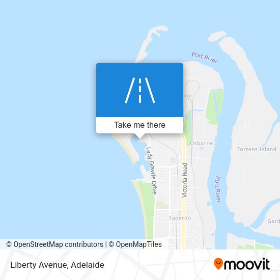 Liberty Avenue map