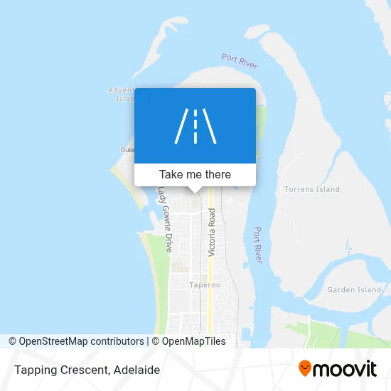 Mapa Tapping Crescent