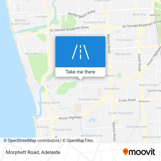 Morphett Road map