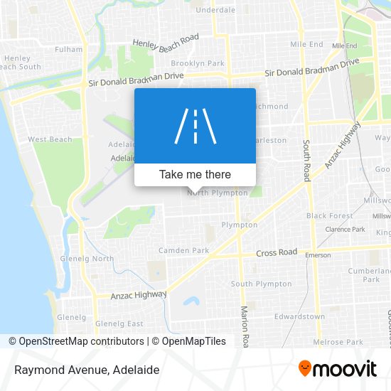 Raymond Avenue map