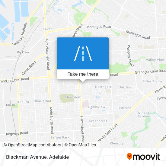 Blackman Avenue map