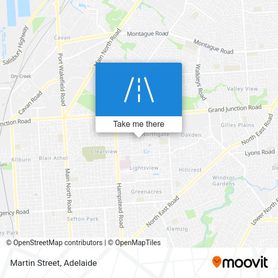 Martin Street map