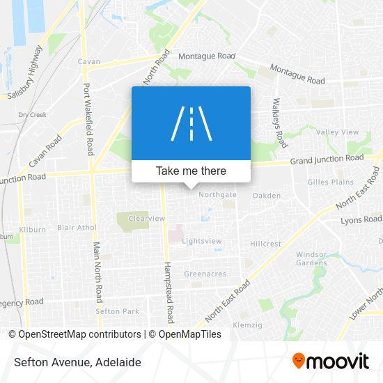 Sefton Avenue map