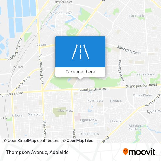 Thompson Avenue map