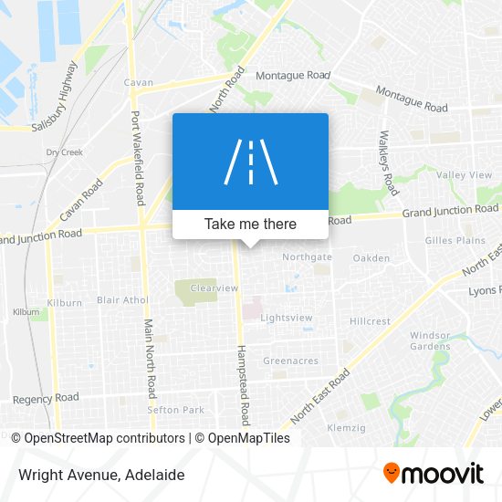 Wright Avenue map