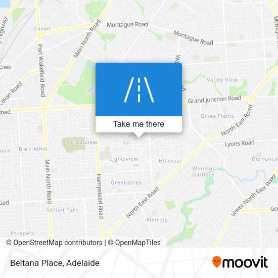 Beltana Place map