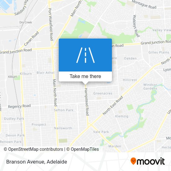 Branson Avenue map
