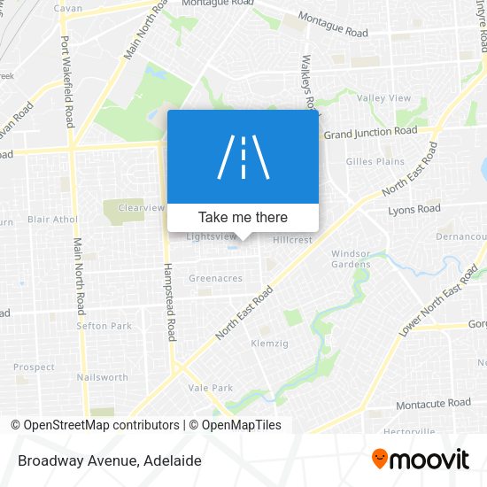 Broadway Avenue map
