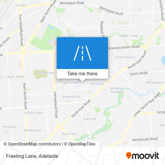 Freeling Lane map