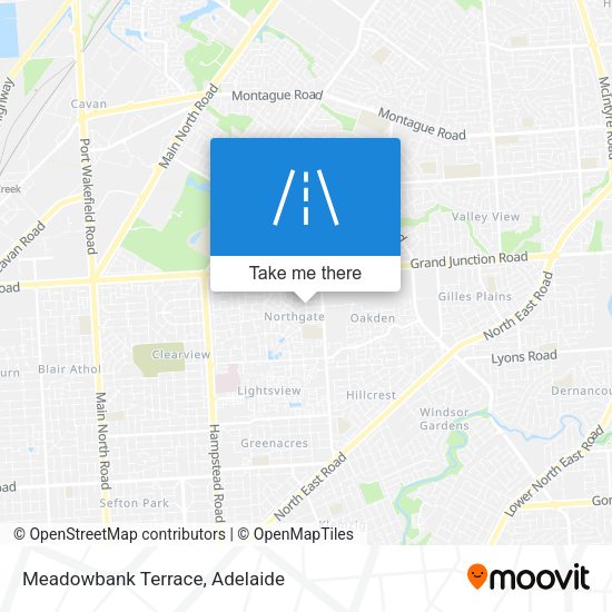 Meadowbank Terrace map