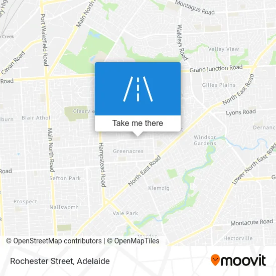 Mapa Rochester Street