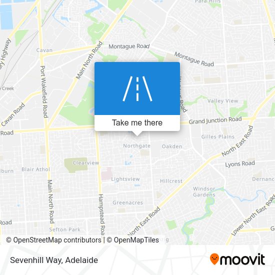 Sevenhill Way map