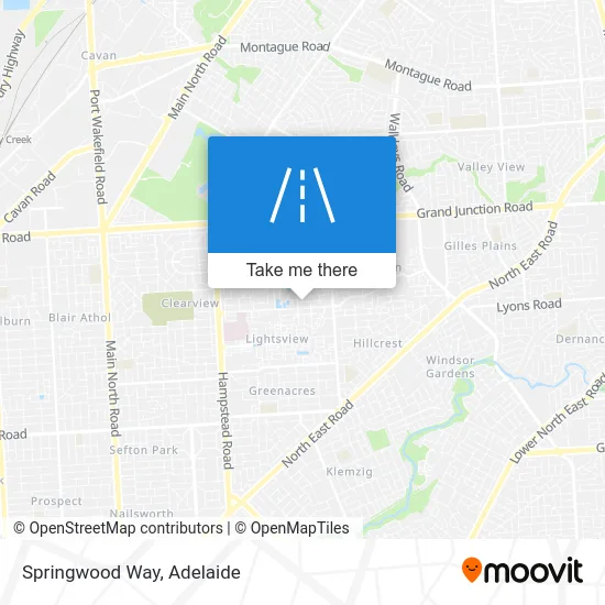 Mapa Springwood Way