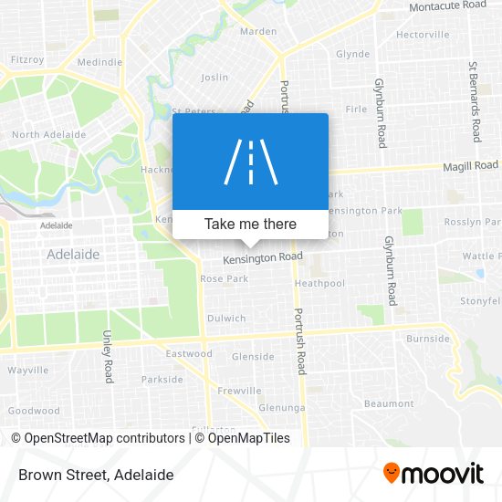 Brown Street map