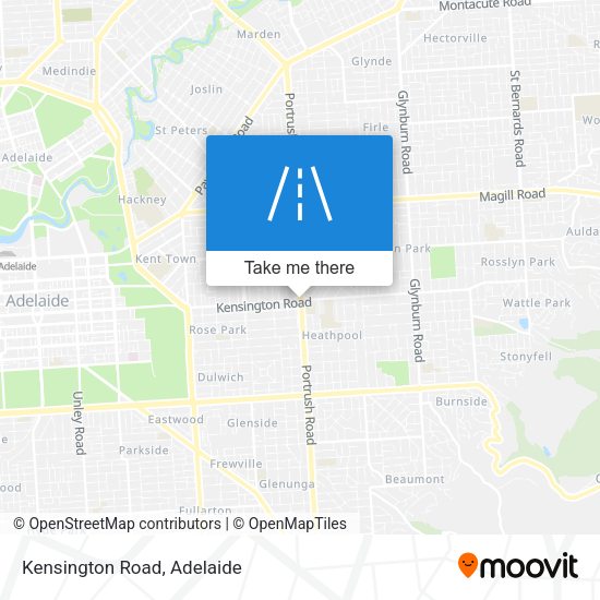 Kensington Road map