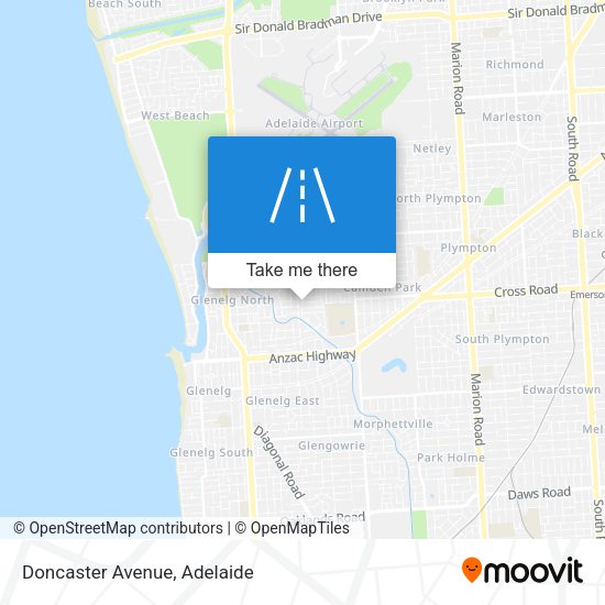 Doncaster Avenue map