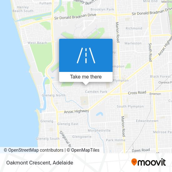 Oakmont Crescent map