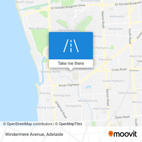 Windermere Avenue map