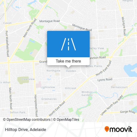 Hilltop Drive map