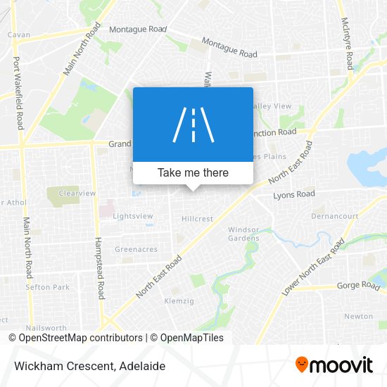 Wickham Crescent map