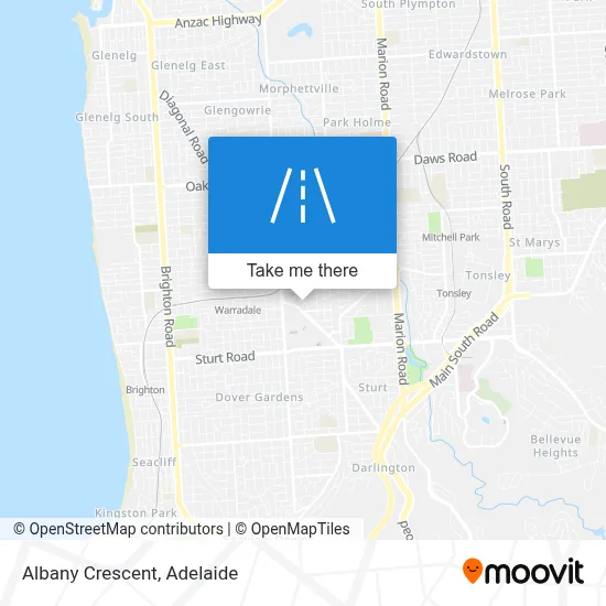 Albany Crescent map